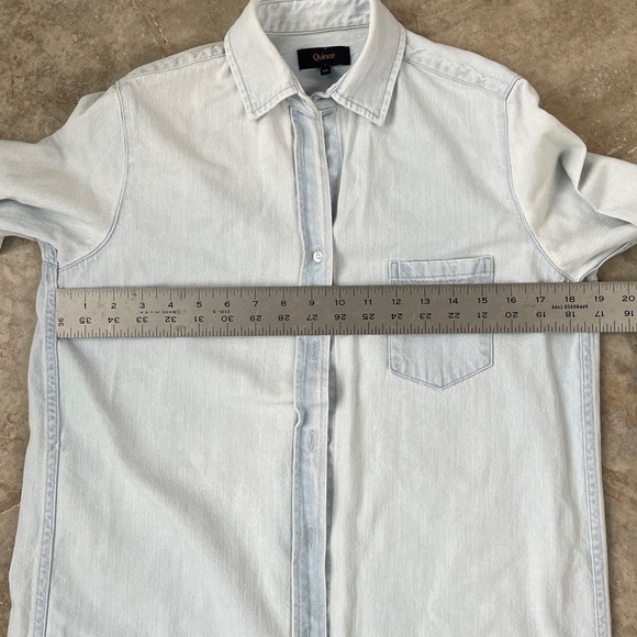 Quince Light Blue Casual Button Down Shirt - Picture 4 of 8